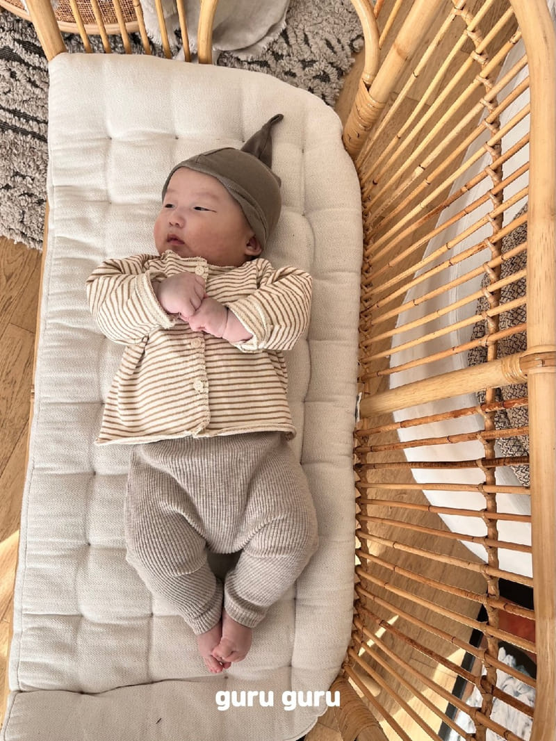 Guru Guru - Korean Baby Fashion - #babygirlfashion - Stripes Cardigan - 2