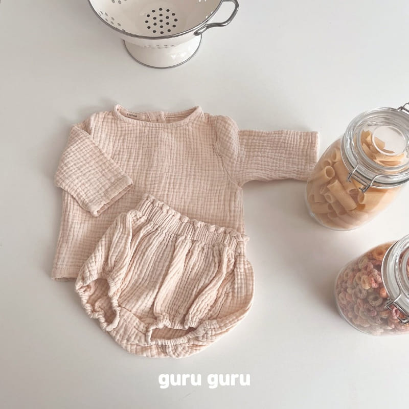 Guru Guru - Korean Baby Fashion - #babylifestyle - Cloud Top Bottom Set - 8