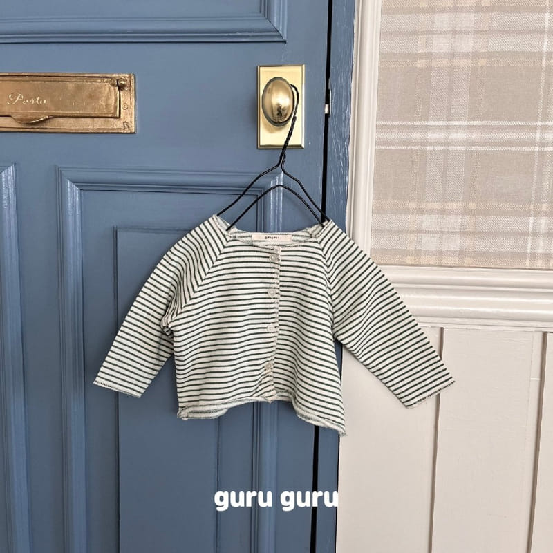 Guru Guru - Korean Baby Fashion - #babyootd - Stripes Cardigan - 5