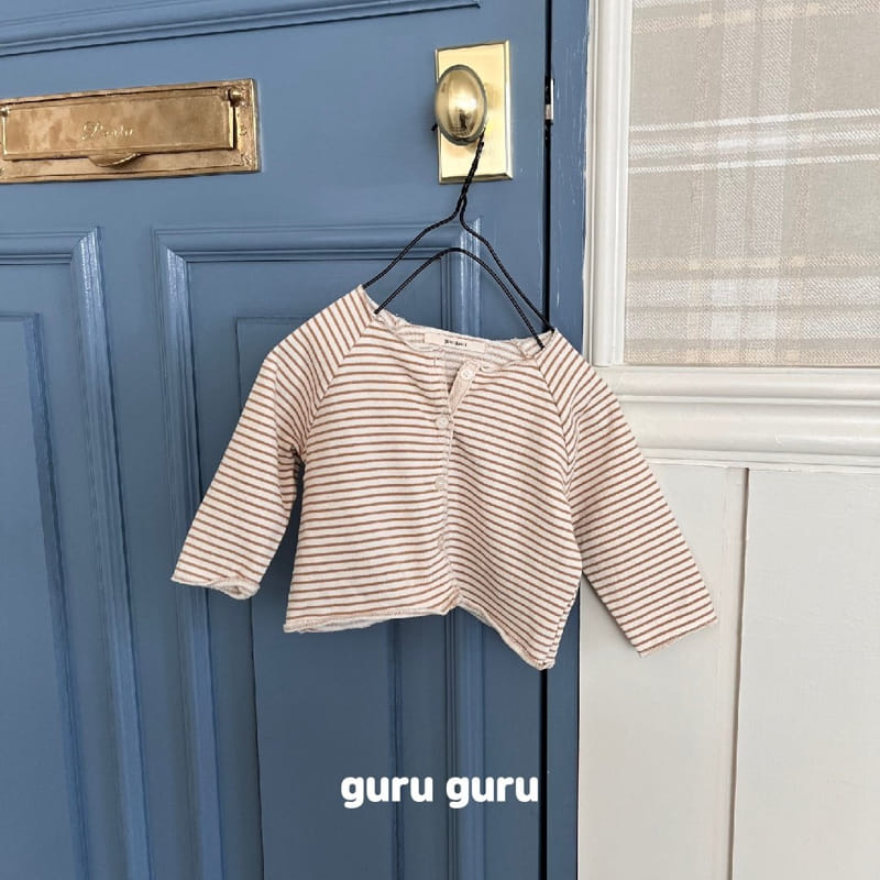 Guru Guru - Korean Baby Fashion - #babyoutfit - Stripes Cardigan - 6
