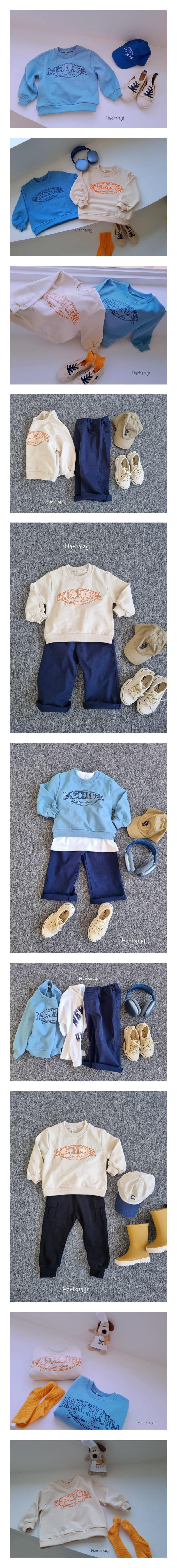 Haebaragi - Korean Children Fashion - #kidzfashiontrend - Barcelona Sweatshirt