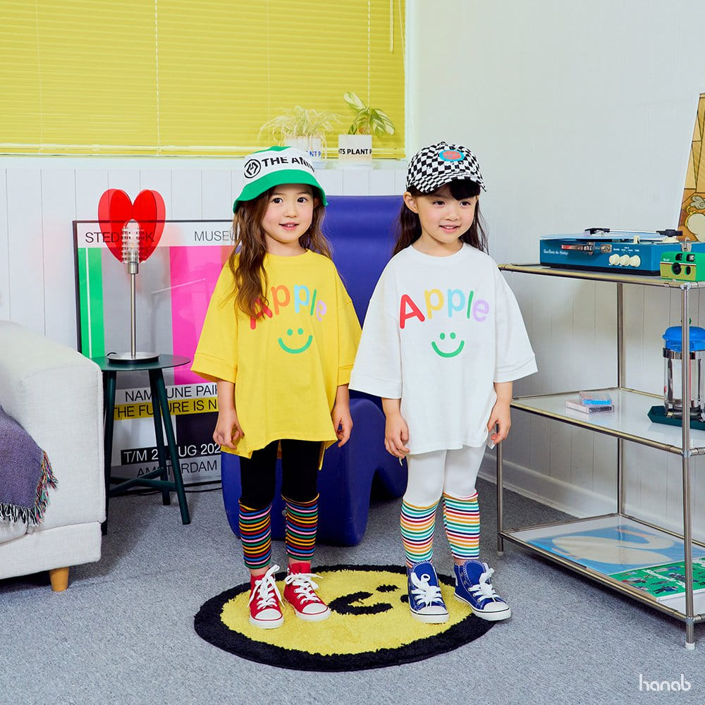 Hanab - Korean Children Fashion - #Kfashion4kids - Apple Top Bottom Set - 3