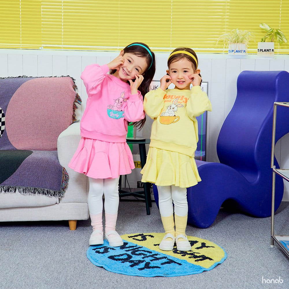 Hanab - Korean Children Fashion - #Kfashion4kids - Barnie Top Bottom Set - 2