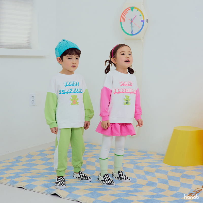 Hanab - Korean Children Fashion - #discoveringself - Bear Friends Top Bottom Set - 3