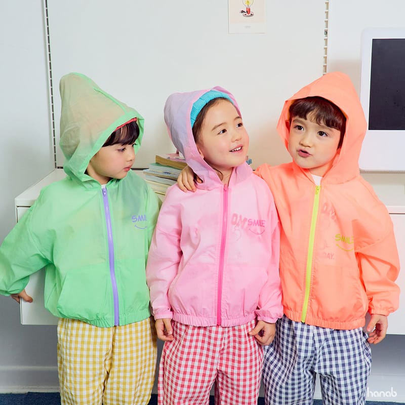 Hanab - Korean Children Fashion - #fashionkids - Smile Windbreaker