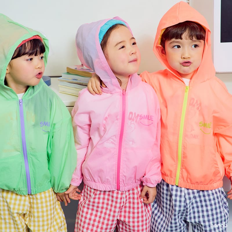 Hanab - Korean Children Fashion - #kidsstore - Smile Windbreaker - 3