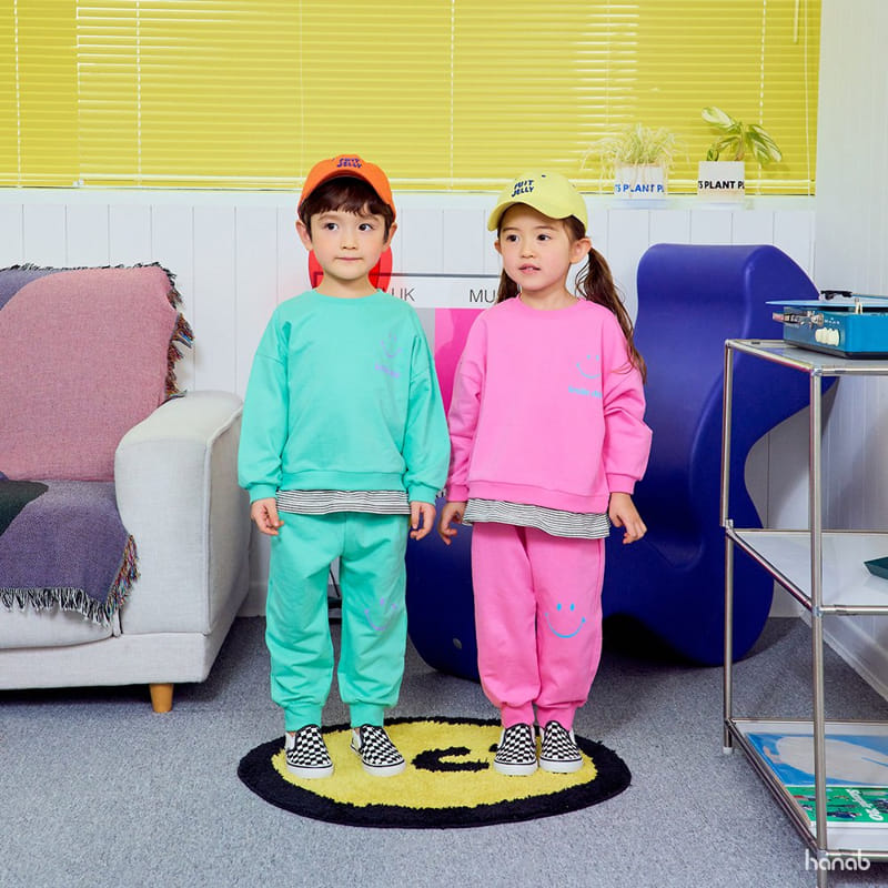 Hanab - Korean Children Fashion - #kidsstore - Smile Day Top Bottom Set - 4