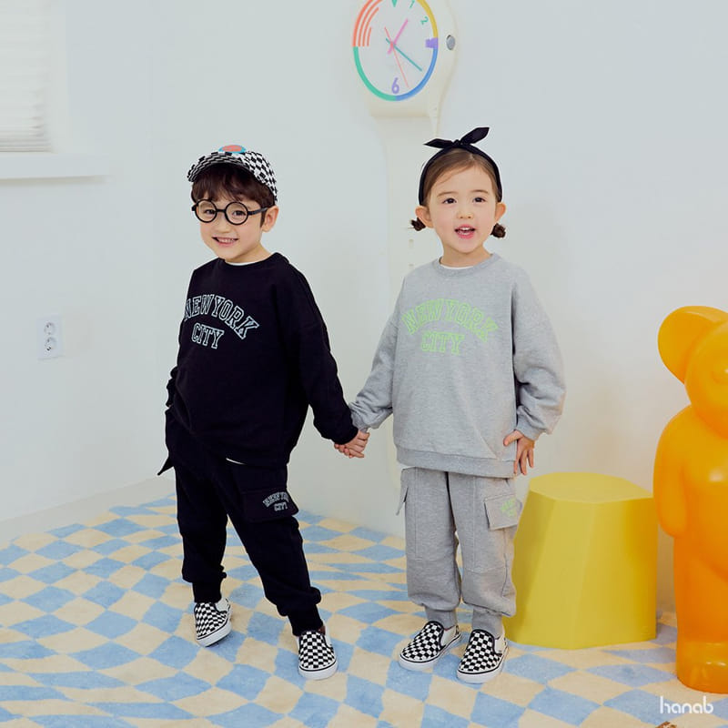 Hanab - Korean Children Fashion - #kidzfashiontrend - New York Top Bottom Set