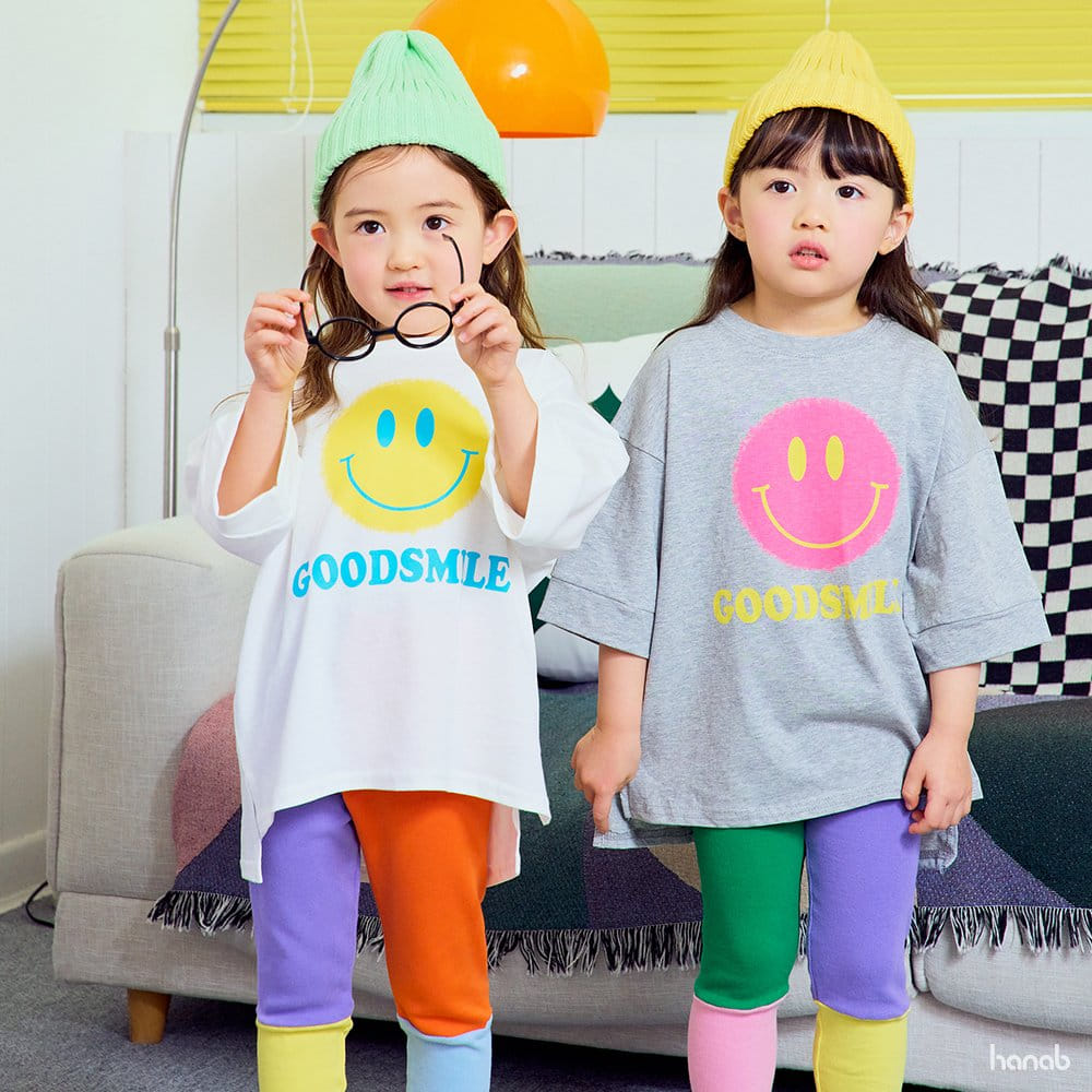Hanab - Korean Children Fashion - #magicofchildhood - Color Smile Tee Set - 6