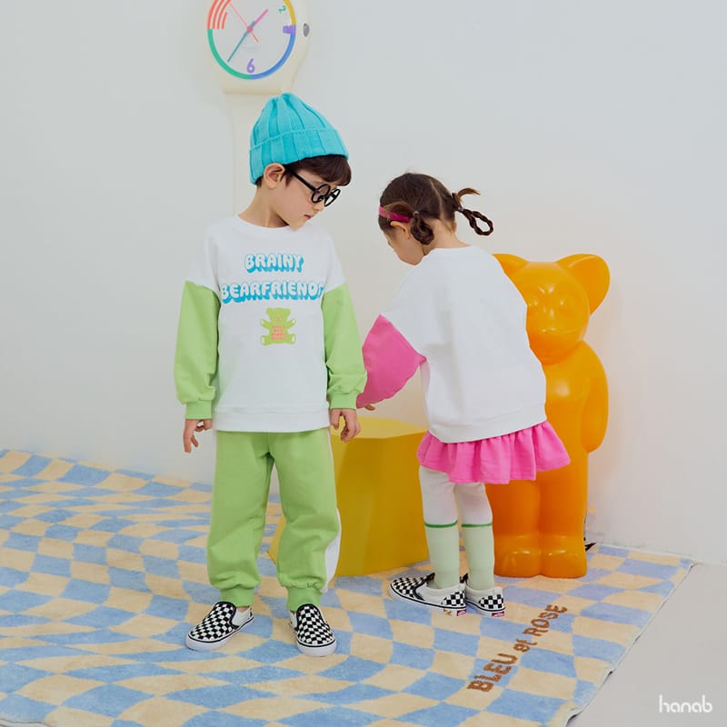 Hanab - Korean Children Fashion - #magicofchildhood - Bear Friends Top Bottom Set - 10