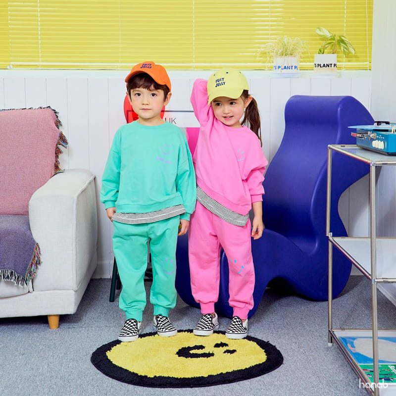 Hanab - Korean Children Fashion - #minifashionista - Smile Day Top Bottom Set - 8