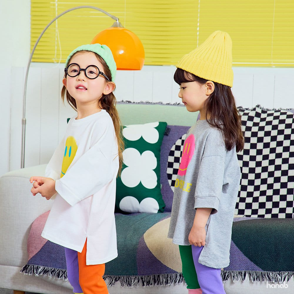 Hanab - Korean Children Fashion - #prettylittlegirls - Color Smile Tee Set - 8