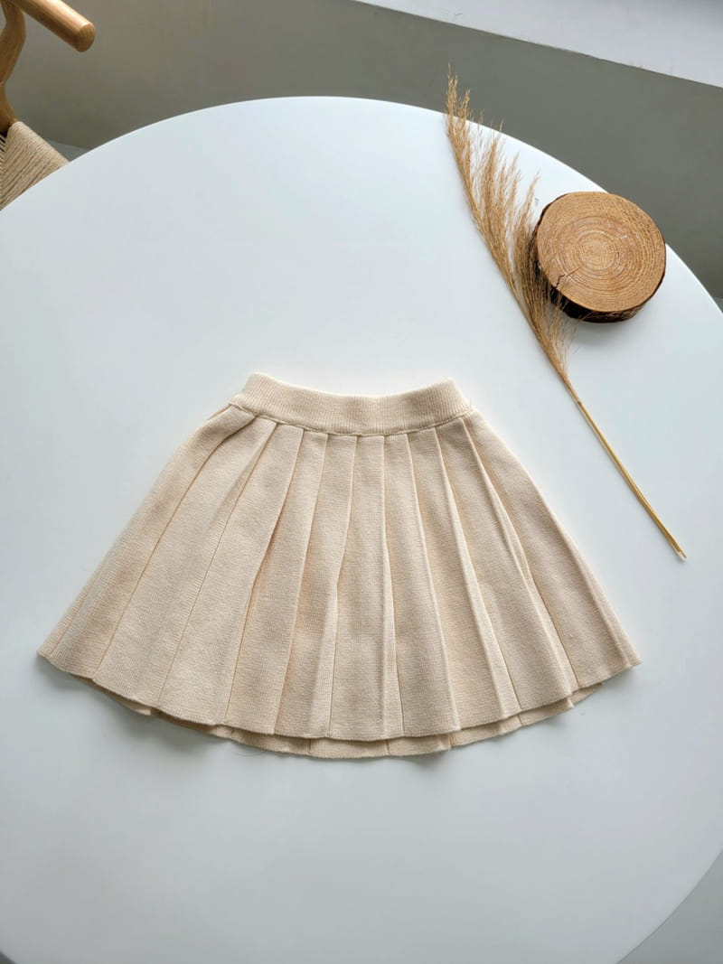 Hanacoco - Korean Children Fashion - #fashionkids - Knit Wrinkle Skirt - 5
