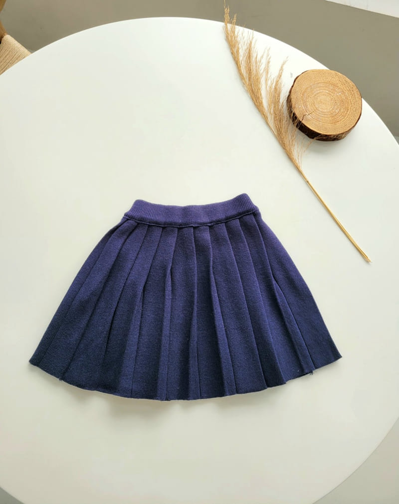 Hanacoco - Korean Children Fashion - #kidsshorts - Knit Wrinkle Skirt - 6