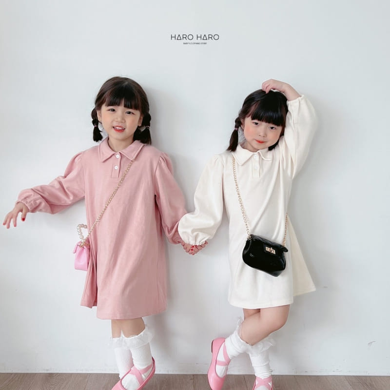 Haro Haro - Korean Children Fashion - #childofig - Ballon Collar One-piece - 7