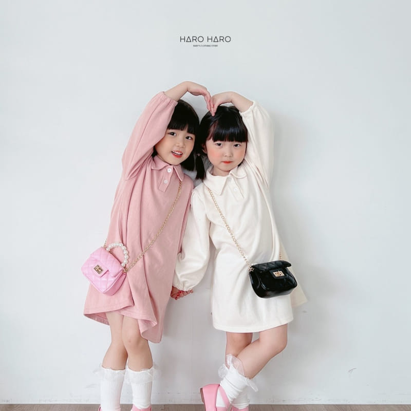 Haro Haro - Korean Children Fashion - #childrensboutique - Ballon Collar One-piece - 8