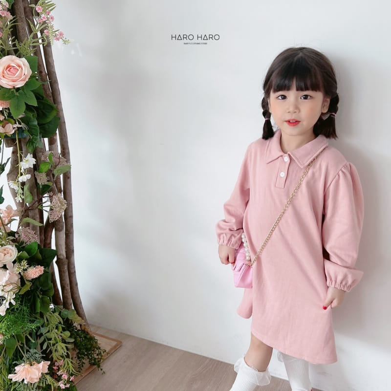 Haro Haro - Korean Children Fashion - #designkidswear - Ballon Collar One-piece - 9