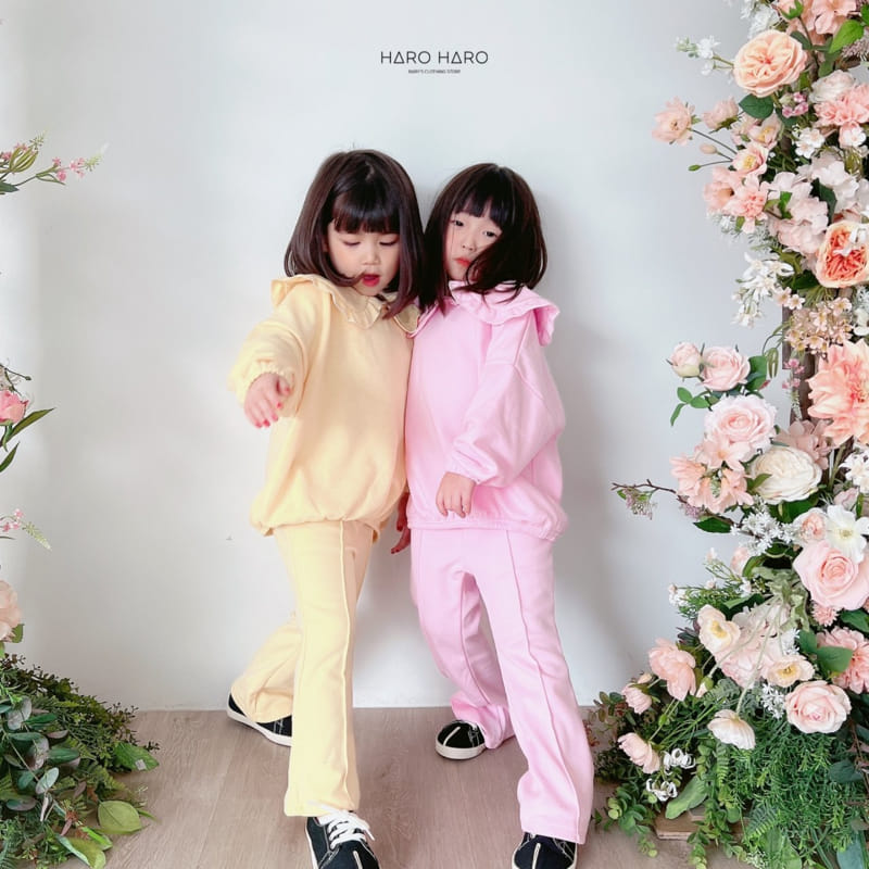 Haro Haro - Korean Children Fashion - #designkidswear - Frill Collar Sweatshirt - 3