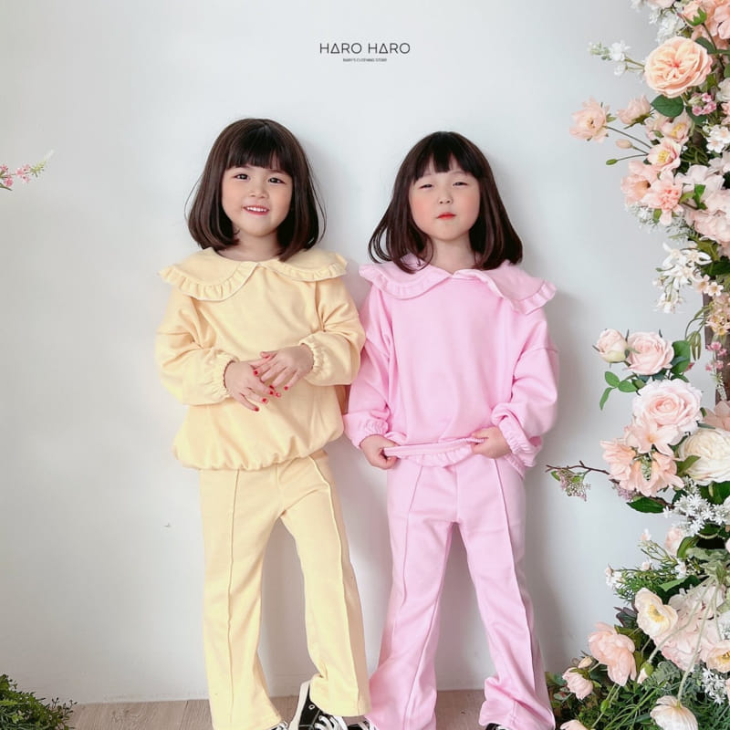Haro Haro - Korean Children Fashion - #designkidswear - Frill Collar Sweatshirt - 4