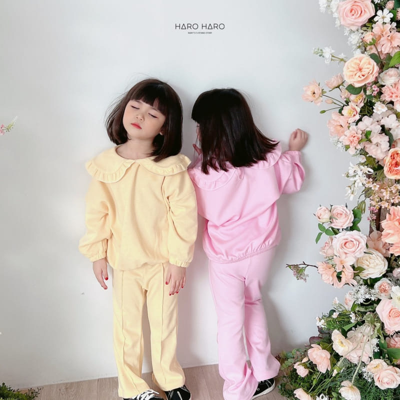 Haro Haro - Korean Children Fashion - #fashionkids - Frill Collar Sweatshirt - 5