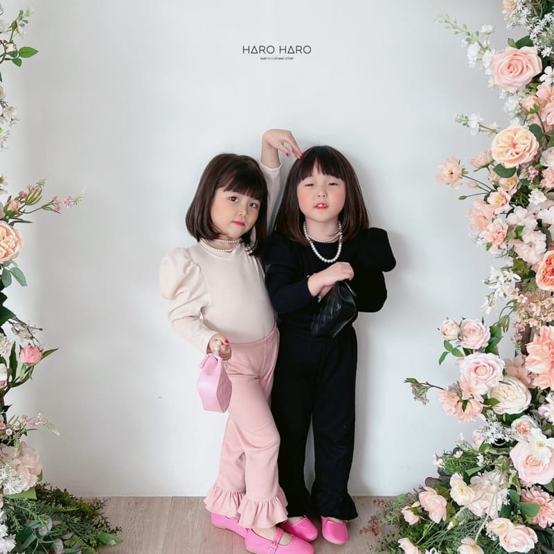 Haro Haro - Korean Children Fashion - #littlefashionista - Lovely Puff Tee - 2