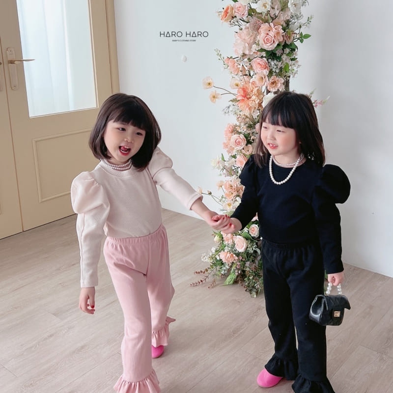 Haro Haro - Korean Children Fashion - #toddlerclothing - Lovely Puff Tee - 7