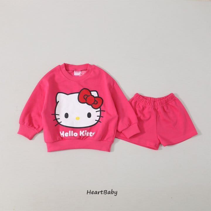 Heart Baby - Korean Children Fashion - #kidsshorts - Sanrio Top Bottom Set - 5
