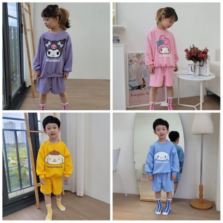 Heart Baby - Korean Children Fashion - #kidsstore - Sanrio Top Bottom Set - 6