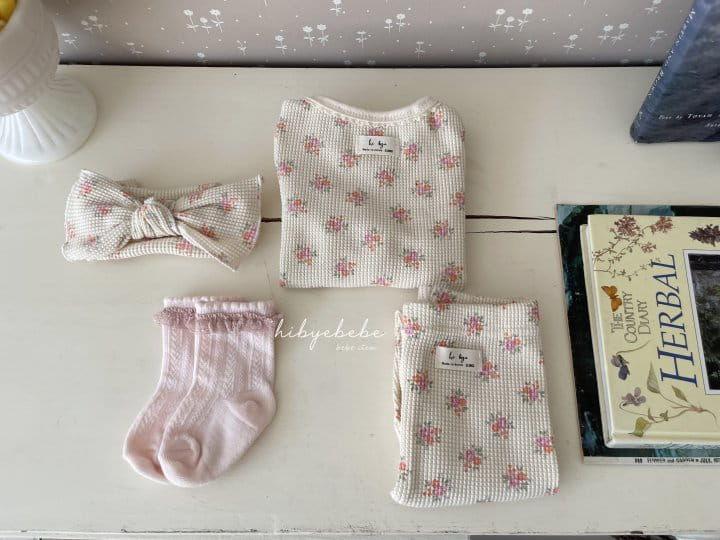 Hi Byebebe - Korean Baby Fashion - #babyclothing - Spring Flower Waffle Easywear - 8