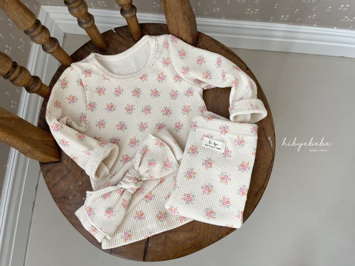 Hi Byebebe - Korean Baby Fashion - #babywear - Spring Flower Waffle Easywear - 2
