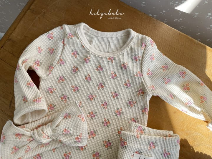 Hi Byebebe - Korean Baby Fashion - #smilingbaby - Spring Flower Waffle Easywear - 5