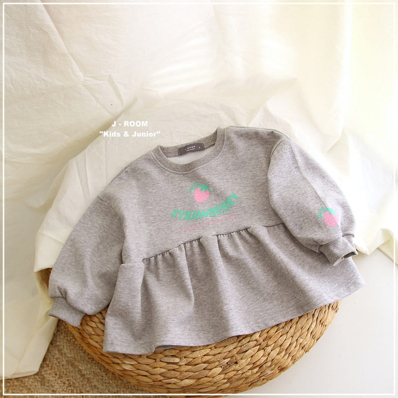 J-Room - Korean Children Fashion - #childofig - Strawberry Sweatshirt - 3