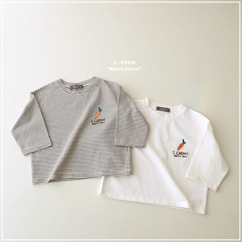 J-Room - Korean Children Fashion - #childofig - Carrot Embroidery Tee