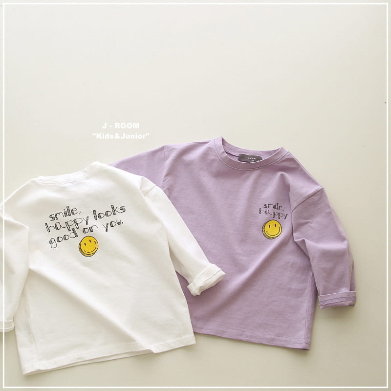 J-Room - Korean Children Fashion - #childofig - Lettering Smile Tee