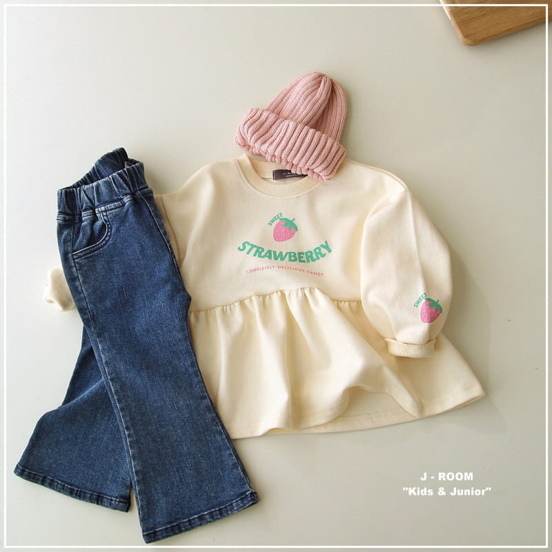 J-Room - Korean Children Fashion - #designkidswear - Strawberry Sweatshirt - 6