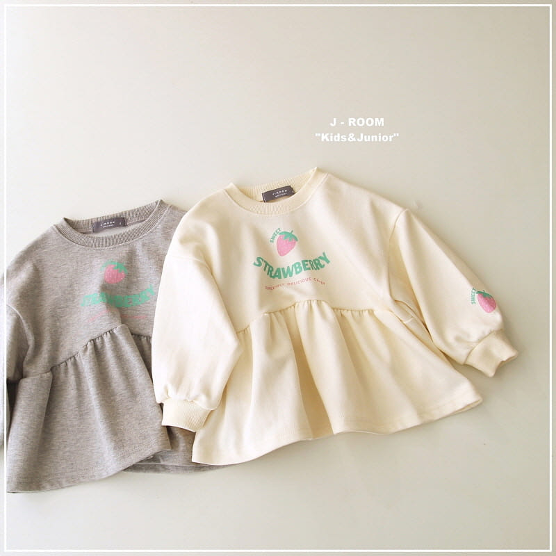 J-Room - Korean Children Fashion - #discoveringself - Strawberry Sweatshirt - 7