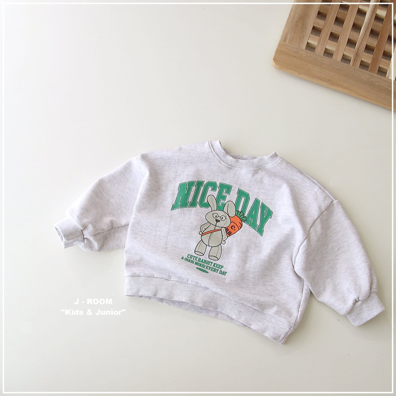 J-Room - Korean Children Fashion - #discoveringself - Rabbit Sweatshirt - 10