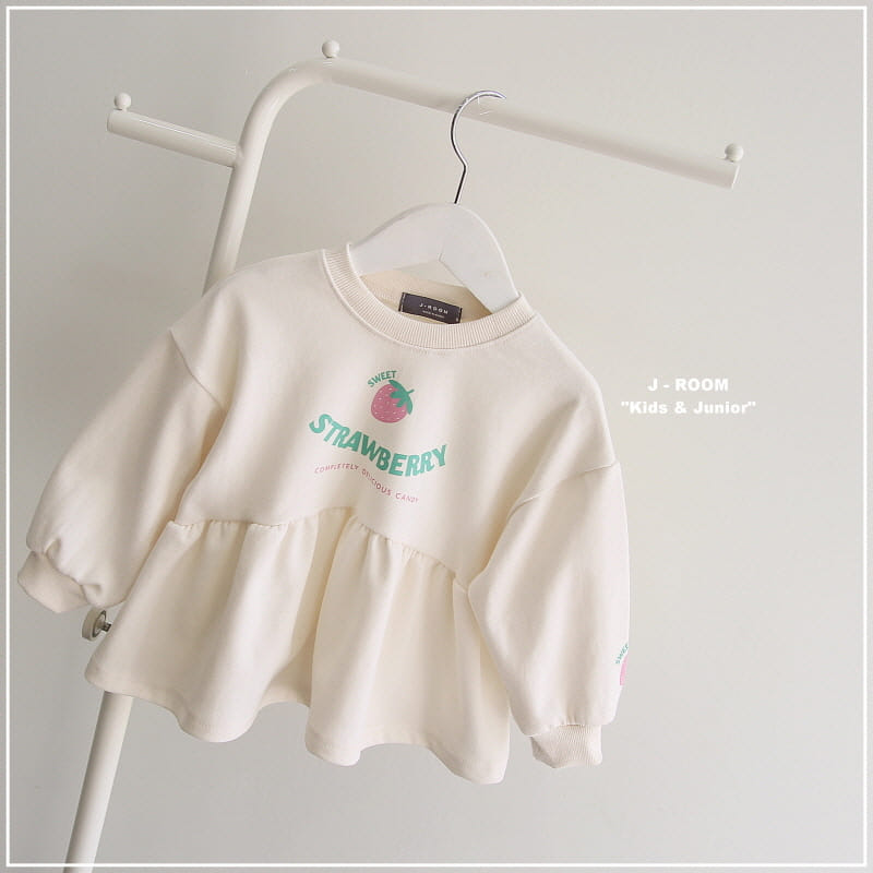 J-Room - Korean Children Fashion - #kidsshorts - Strawberry Sweatshirt - 9