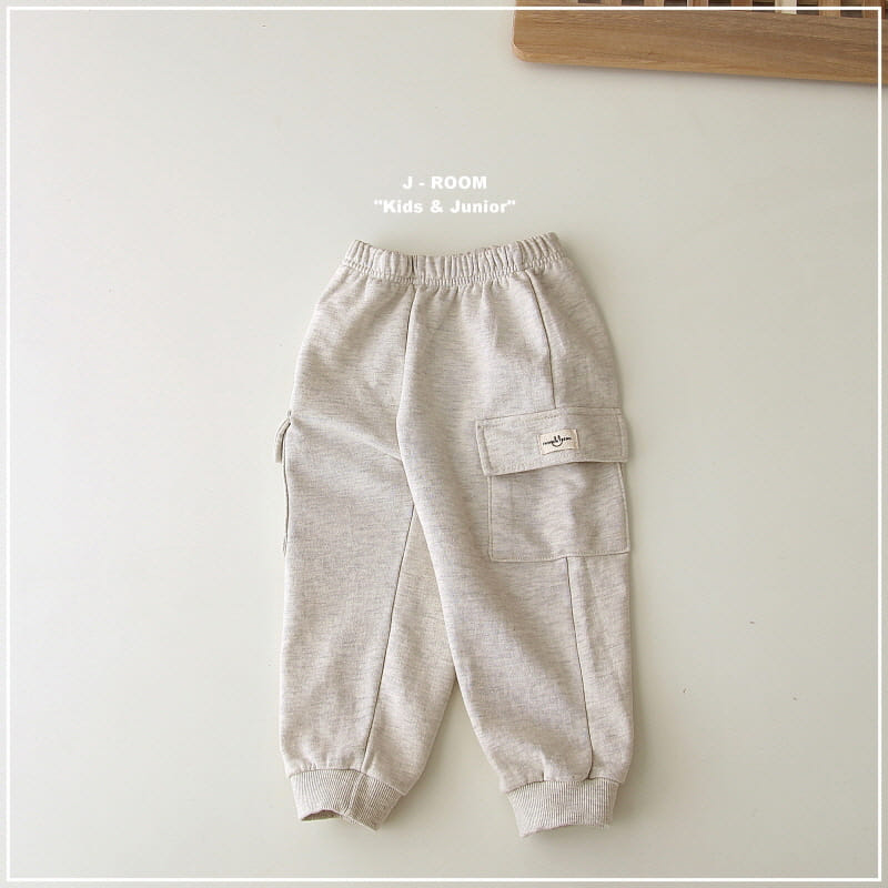 J-Room - Korean Children Fashion - #minifashionista - Label Terry Pants - 10
