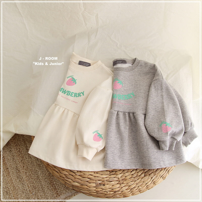 J-Room - Korean Children Fashion - #minifashionista - Strawberry Sweatshirt