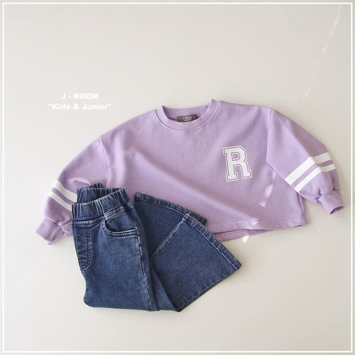 J-Room - Korean Children Fashion - #minifashionista - Line Semi Crop Sweatshirt - 5