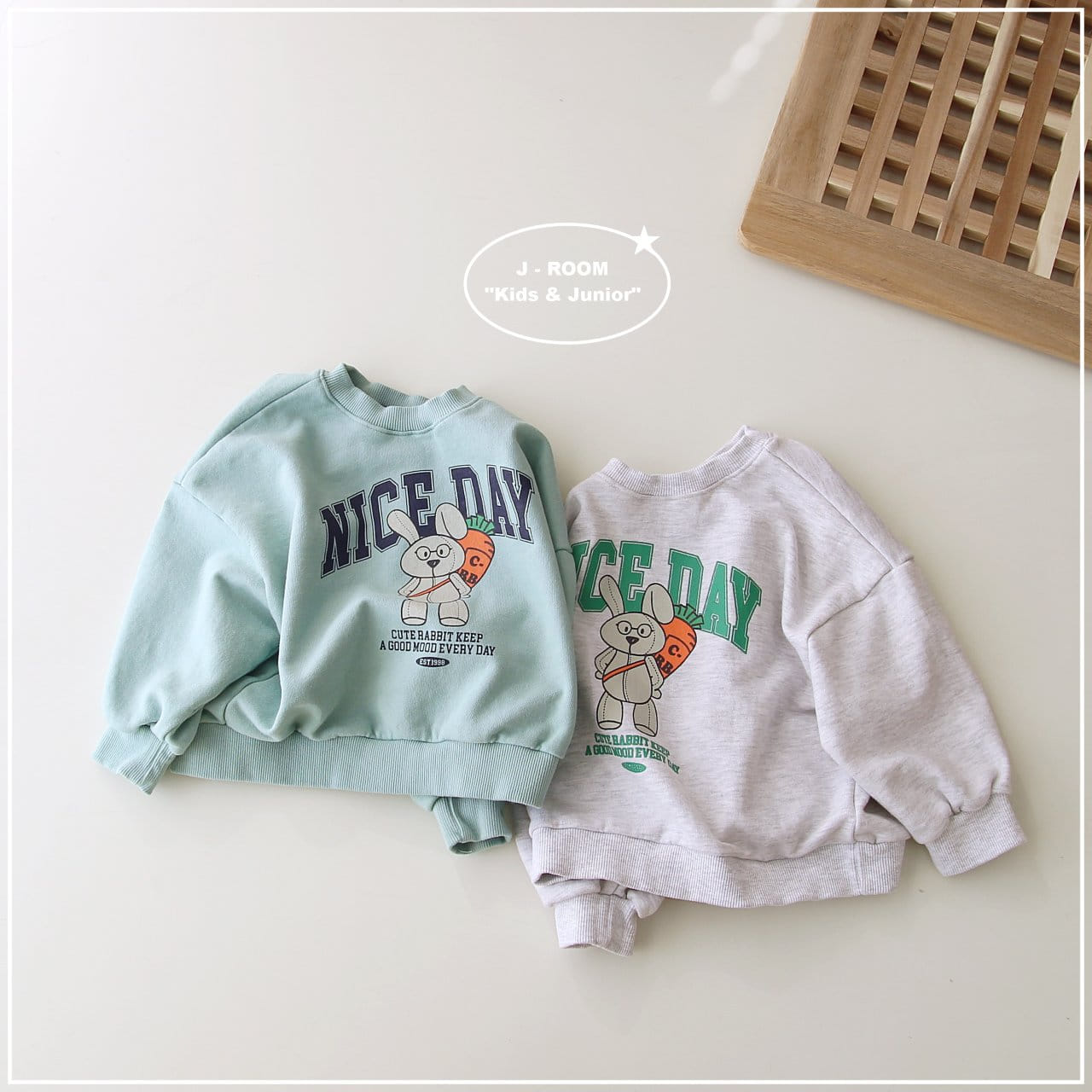 J-Room - Korean Children Fashion - #minifashionista - Rabbit Sweatshirt - 2