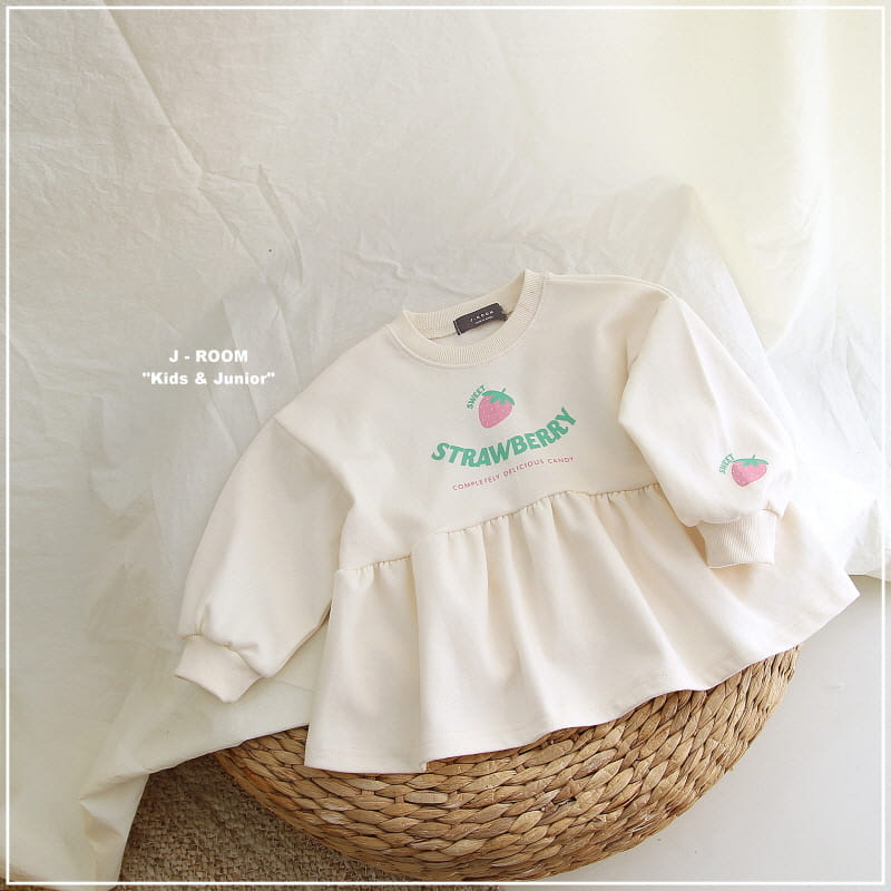 J-Room - Korean Children Fashion - #prettylittlegirls - Strawberry Sweatshirt - 2