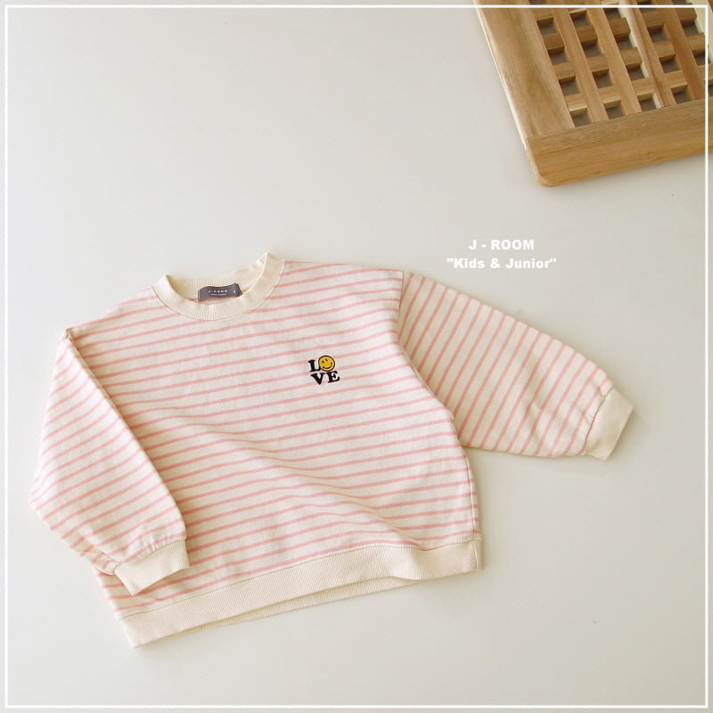 J-Room - Korean Children Fashion - #stylishchildhood - Love Embrodiery Sweatshirt - 7