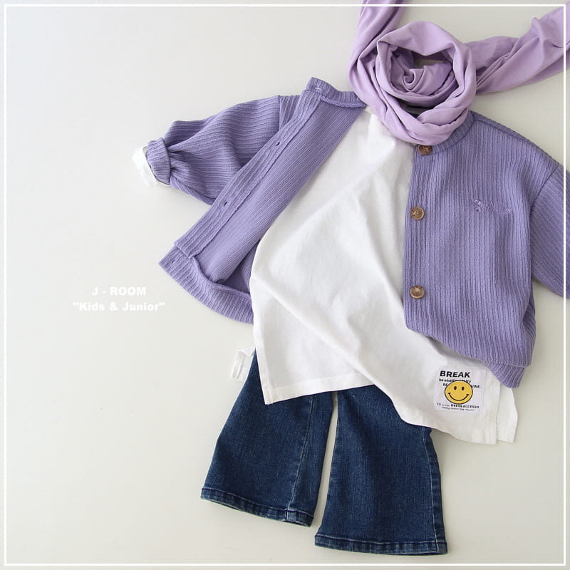J-Room - Korean Children Fashion - #stylishchildhood - Label Slit Long Tee - 6