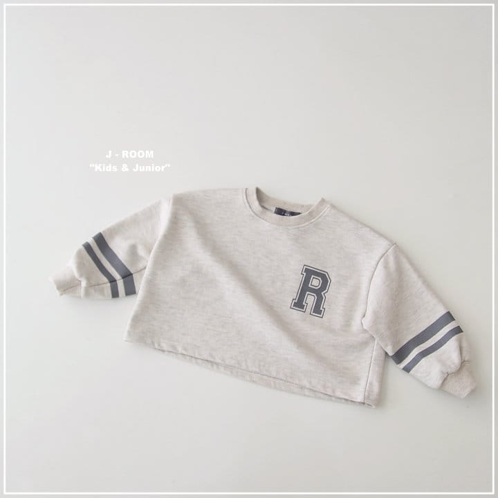 J-Room - Korean Children Fashion - #stylishchildhood - Line Semi Crop Sweatshirt - 9