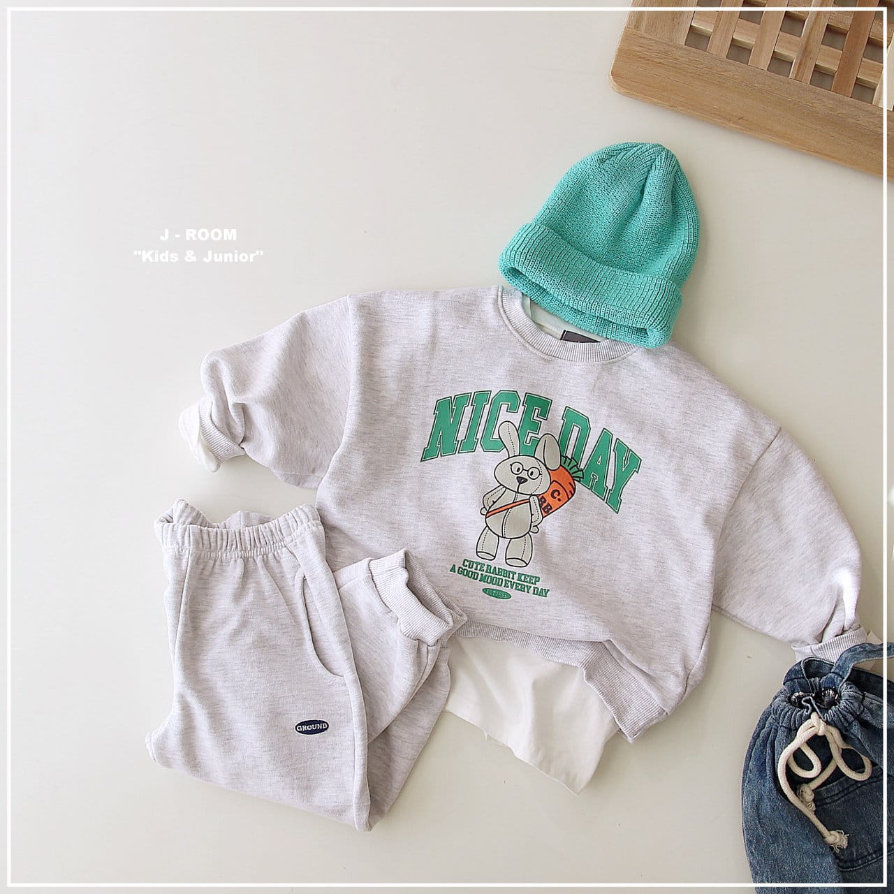 J-Room - Korean Children Fashion - #stylishchildhood - Rabbit Sweatshirt - 6