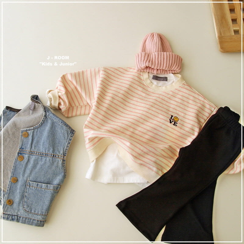 J-Room - Korean Children Fashion - #toddlerclothing - Love Embrodiery Sweatshirt - 6