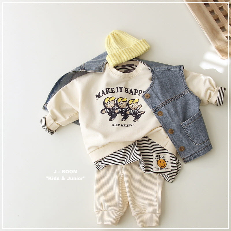 J-Room - Korean Children Fashion - #toddlerclothing - Label Slit Long Tee - 5