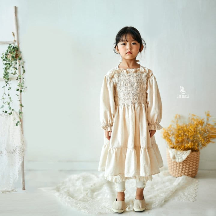 JM Snail - Korean Children Fashion - #Kfashion4kids - Smog Shirring One-piece - 10